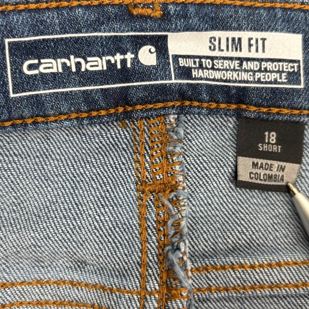 Carhartt‎ Women's Rugged Flex Slim Fit High-Rise Jeans Size 18 Short NWT